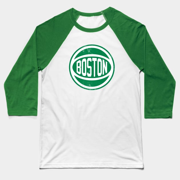 Boston Retro Ball - White Baseball T-Shirt by KFig21